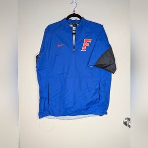 Nike Florida Gators Blue NCAA short sleeve windbreaker men's size  M